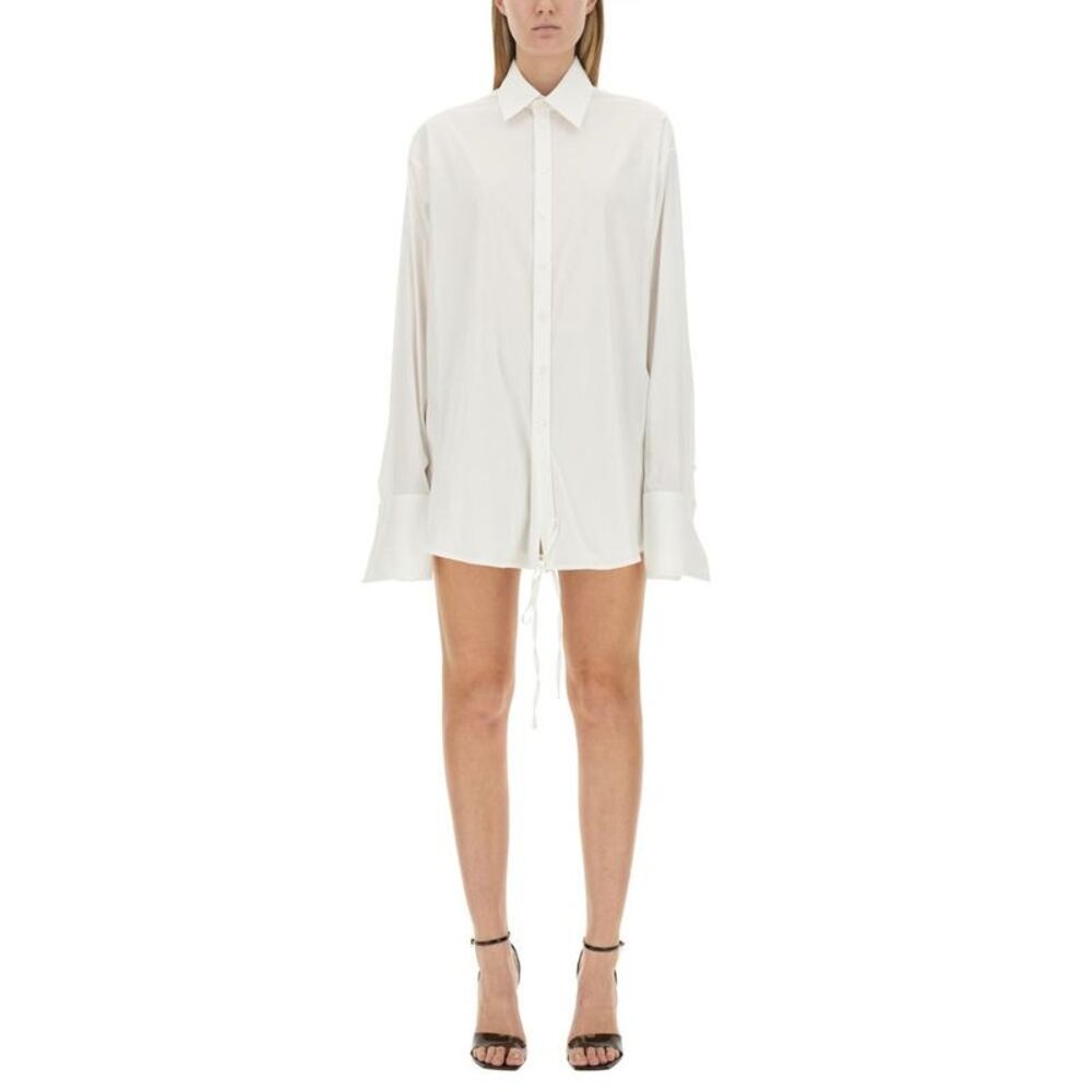 PETER DO Oversized Cotton Poplin Shirt Women WHITE Shirts